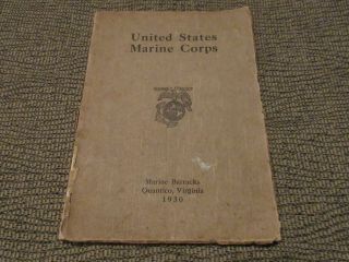 1930 United States Marine Corps Marine Barracks Quantico Va.  Yearbook Annual