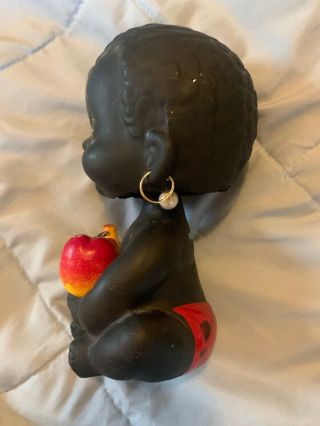 Vintage Kenmar 1950 ' s Black Americana Ceramic Nodder Bank Bobble Head 2