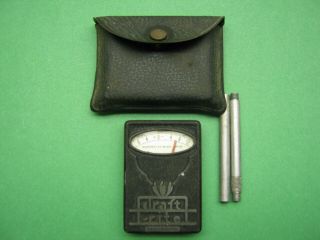 Vintage BACHARACH Draftrite Pocket Gauge w/ Tube & Case 3