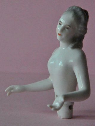 Gorgeous Porcelain Dressel & Kister Passau Half Doll Demi Figurine Germany no.  5 2