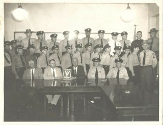 North Carolina State Police Highway Patrol 1954 National Honor Roll Group Photo