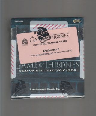 Game of Thrones - Season 6 - Factory Archive Box 2
