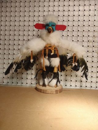 Handmade Signed Native American Navajo Kachina Doll Eagle Dancer M Nelson