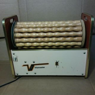 Vintage Vitamaster Vmrl - 14 Wooden Rotating Roller Body Massager Massage