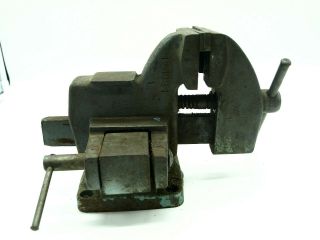 Vintage Wilton 4 - inch Mechanics Swivel Bench Vise - Made In The USA 3