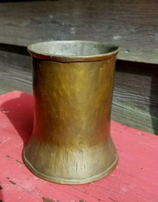 Large Copper Tankard Mug Antique Metalware American? ca 1850 2