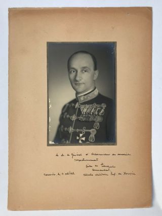 Hungary.  Photo Portrait Of An Hungarian Military Attaché.  Order Of Merit.  Ungarn.