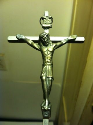 Vintage Roman Catholic Nun Crucifix Cross Pendant Made In Italy