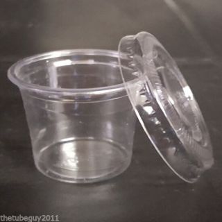 100 x 30 ml Shot glass with lid,  ideal for Vodka jelly,  Clear PET cups with lids 2