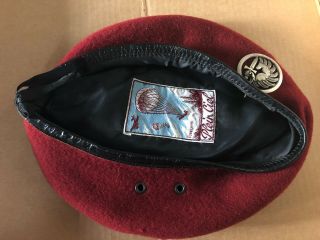 French Airborne Para Tap Red Beret Military Army