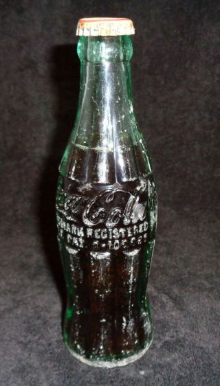 Coca Cola Bottle - Shelbyville Tenn - Pat D - 105529 - 1945 - Full Coke