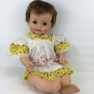 Vtg 1960’s Ideal 23 " Betsy Wetsy Baby Doll Bw - 20 Obw - 20 - F 20”