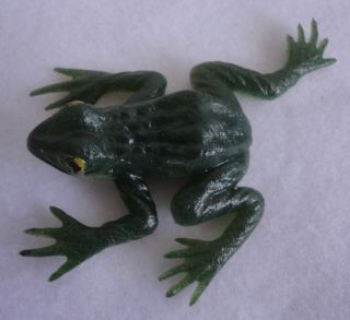 Vintage Rubber Frog Toy Figure Hong Kong Nos Jiggler