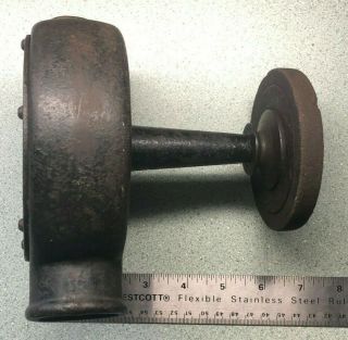 Antique W.  N.  Mfg.  Water Powered Grinder Grinding Wheel Sharpener Vintage CT Iron 2