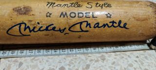 Mickey Mantle Yankees signed autographed Vintage Bat Certified 2