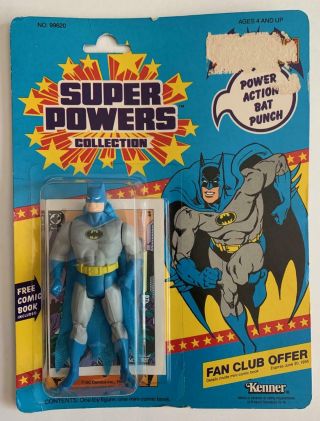 Vintage 1984 Kenner 12 - Back Powers Batman Moc Rare
