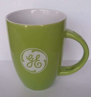 Rare Ge Coffee Cup With Pencil Slot Commercial Leadership General Electric Mug