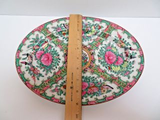 Chinese Famille Rose Medallion Oval Porcelain Platter / Plate 3
