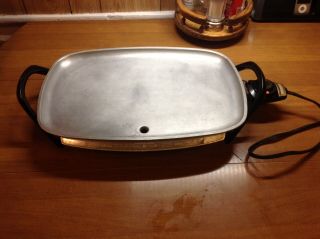 Vtg Farberware Electric Griddle Skillet Model 260 Drip Tray Perfect Heat