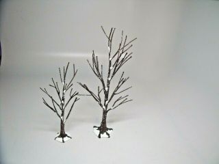 Dept 56 Snow Village - Set Of 2 Brown Bare Branch Trees - Nb - Euc