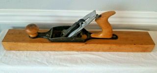 Antique Stanley Rule & Level Co No.  30 Jointer Plane 22 " Wood Bailey Hand Vtg
