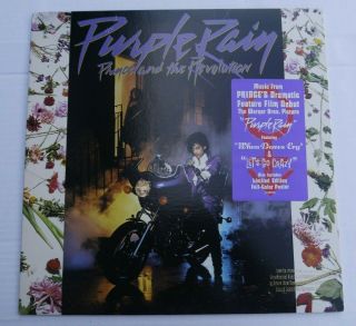 Prince ‎– Purple Rain Warner Bros Records ‎us 1 - 25110 Us Purple Vinyl W/ Poster