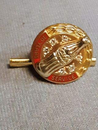 Vintage 10k Gold Filled Coca - Cola 30 Years Service Pin