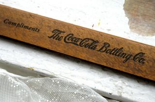 Old Vintage Coca - Cola Bottling Company " Golden Rule " Wood Ruler Dated 1939