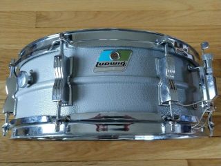Vintage 5 " X14 " Ludwig Acrolyte Snare Drum B And O Badge W/ Stand And Case -