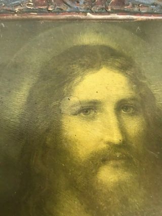Rare Vintage Gesso Duro Craft Regal Art Co - Christus by Hoffman - Jesus Christ 3