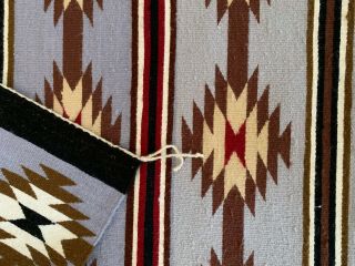 Vintage Navajo Rug Exceptional Color,  Pattern and Weaving Banded Wide Ruins 2