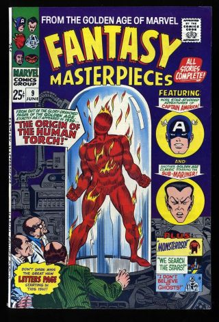 Fantasy Masterpieces 9 Fn/vf 7.  0 (reprints Human Torch From Marvel Comics 1)