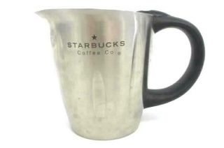 Starbucks Stainless Steel Coffee Frothing Cream Steam Pitcher 16 Oz Ridges