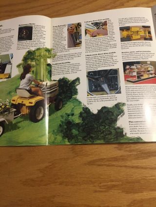 Vintage International Harvester Cub Cadet Lawn Tractor Sales Leaflet 1975 2