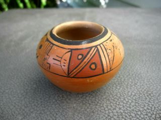 Vintage Native American Pueblo Pottery Small Bowls - Set Of Two - Hopi ? 2