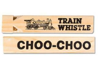Wooden Train Whistle Play Conductor Wood Locomotive Choo - Choo Kids Classroom Toy
