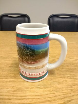 Miller High Life To The Best Holiday Traditions Beer Stein Mug Vintage