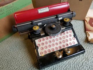 Antique American Flyer 575 Toy Tin Typewriter,  Box,  Non -