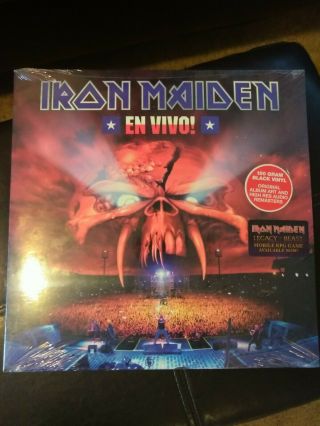 Iron Maiden En Vivo Live 3lp Vinyl Rock Metal Classic Number Beast Run Hills