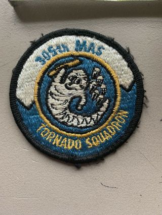Vintage Military Air Force Usaf 305th Mas Tornado Squadron Patch