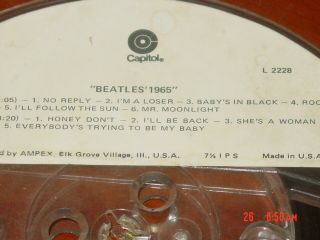 Vintage Reel To Reel Tape of The Beatles 