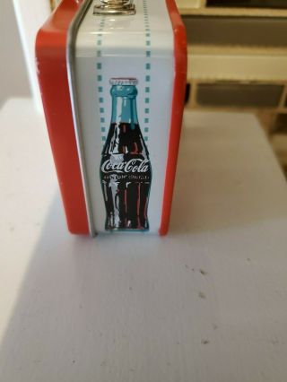Miniature Coca - Cola Tin lunch box w/ handle 2