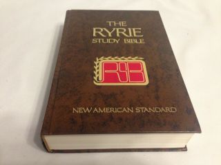 The Ryrie Study Bible American Standard Red Letter Moody Press 1978