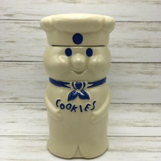 Vintage 1973 Ceramic Pillsbury Doughboy Cookie Jar Collectible