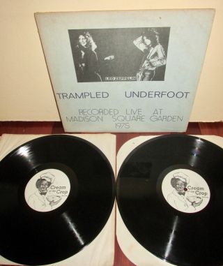 Mega Rare Led Zeppelin 2 Lp " Trampled Underfoot " (1975) Vg,