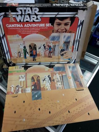 Star Wars Vintage Kenner Cantina Adventure Playset 1978 Backdrop Sears