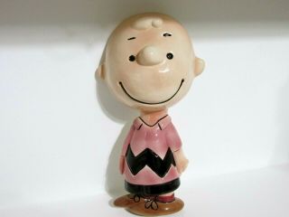 Snoopy Peanuts Charlie Brown Vintage Rare Bai Dotti Ceramic Wall Figurine 1989