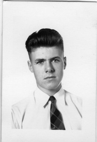 Vintage Photo: Man Male Formal Portrait Hipster Hair Fade Taper 40 