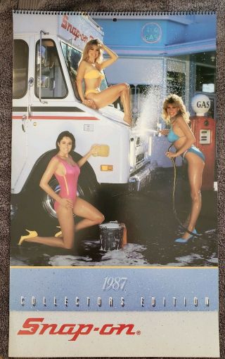 Vintage  1987 Snap - On Collectors Pin Up Girls Calendar
