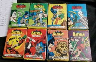 1966 Batman Phoenix Candy Toy Box Complete Set 1 Thru 16 Vintage Dc Comics